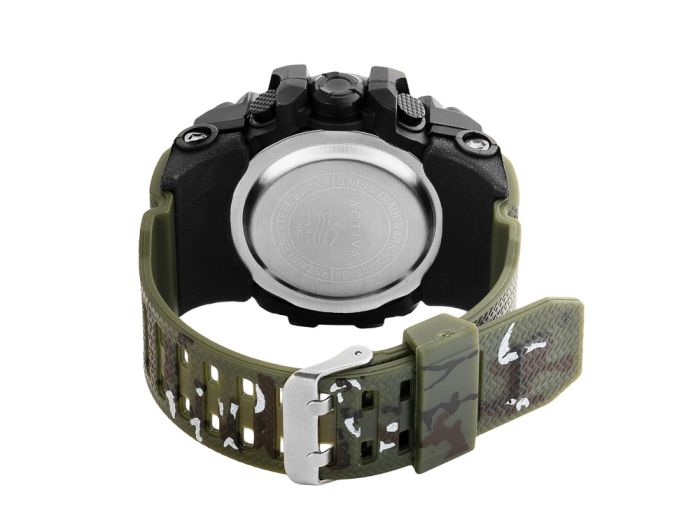 Чоловічий цифровий годинник Activa X Invicta – 54,5 мм, зелений ACW435-004