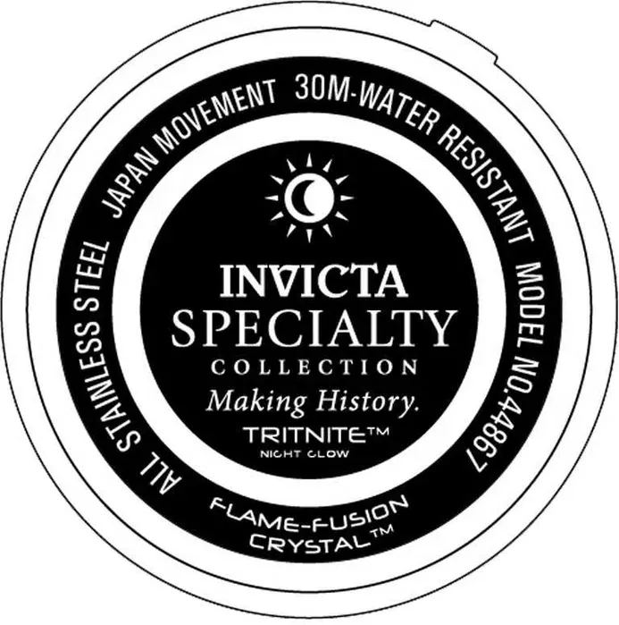Чоловічий годинник Invicta Specialty — 48 мм, срібні